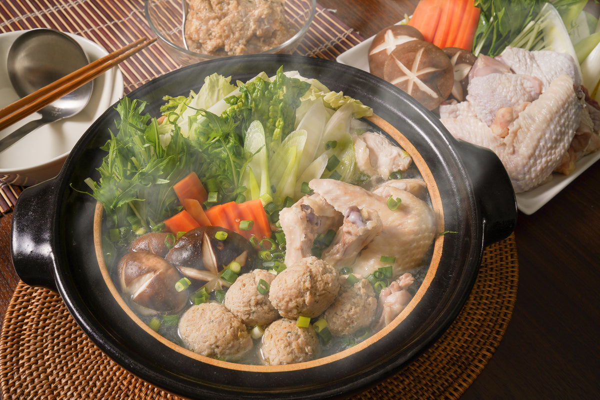 錦爽鶏（きんそうどり）のつくね – Charcoal food system